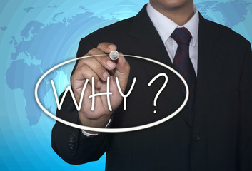 Concept image handwriting marker and write Why Question