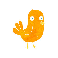 retro cartoon bird