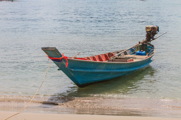 Naklejka premium Fishing boat on the sea