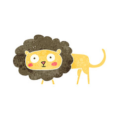 retro cartoon lion