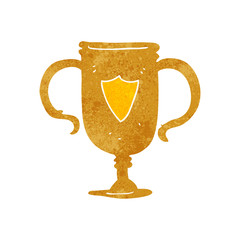 retro cartoon sports trophy