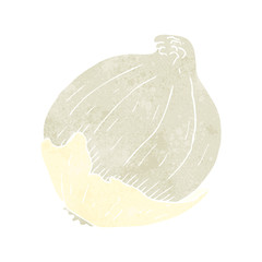 retro cartoon onion