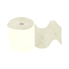 retro cartoon toilet roll