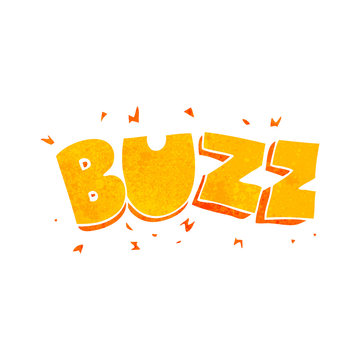 retro cartoon buzz symbol