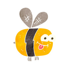 retro cartoon bee