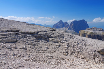 Sella Gruppe in Dolomiten - Sella group in Dolomites
