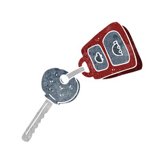 retro cartoon key