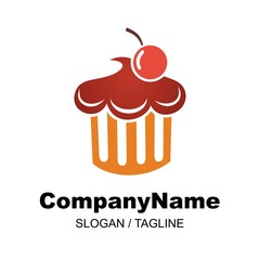 cupcake logo icon Vector