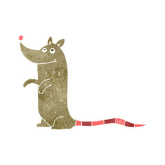 retro cartoon rat