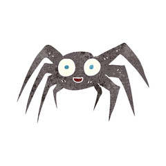 retro cartoon spider