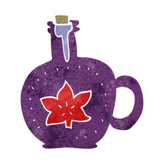 retro cartoon maple syrup