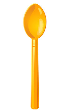 Gold Spoon Vector Image