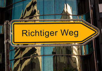 Schild 42 - Richtiger Weg