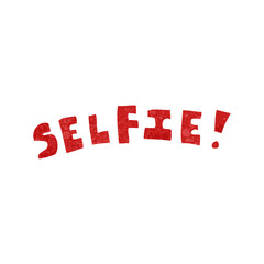 retro cartoon selfie symbol