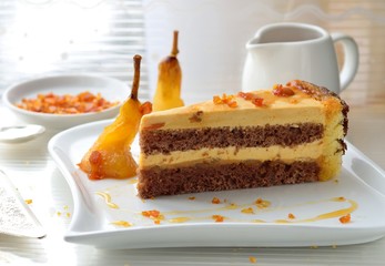  caramel-pear cake
