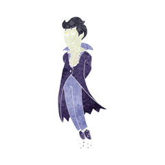 retro cartoon vampire