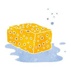 retro cartoon sponge