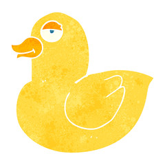 retro cartoon duck