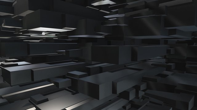 metallic blocks news style abstract motion background