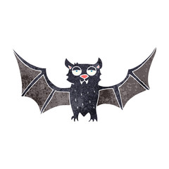 Fototapeta premium retro cartoon halloween bat