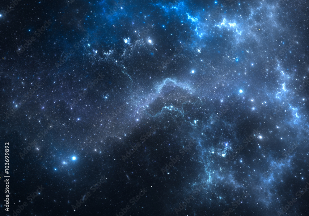 Canvas Prints space background with nebula and stars