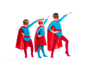 Children superheroes.