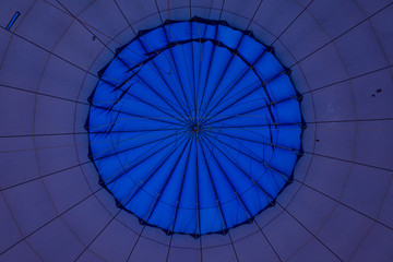 Fototapeta premium Inside of a hot air balloon