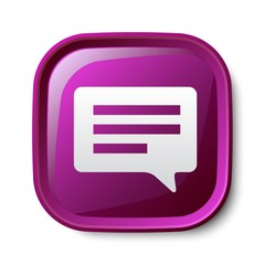 Pictograph of message or chat