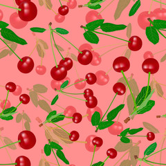 pattern of cherry