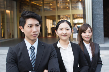 Asian business team