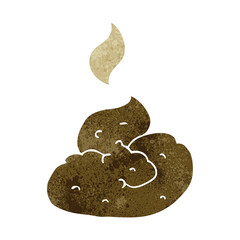 retro cartoon gross poop