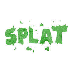 retro cartoon splat
