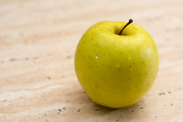 Yellow green delicious sweet apples