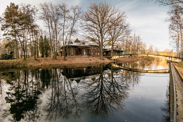 the november mystical lake in city park