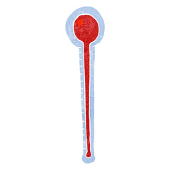 retro cartoon thermometer