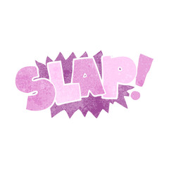 retro cartoon slap symbol