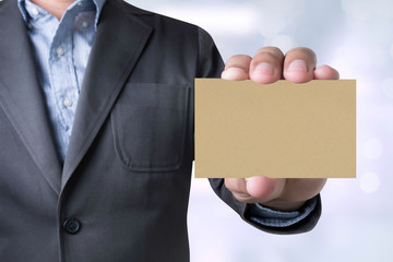 Businessman message on the card shown