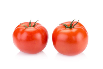 Red Tomatoes on white background
