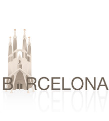  vectors of European monumental cities. 
SAGRADA FAM&Iacute;LIA, BARCELONA