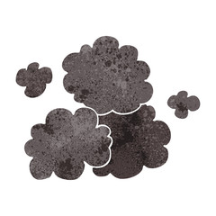 retro cartoon smoke cloud
