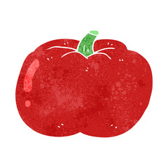 retro cartoon tomato