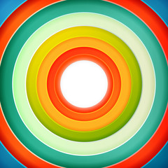 Abstract layered colorful circles