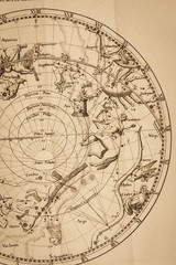 アンティークの天体図