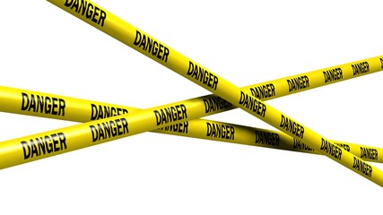 danger tape - isolated