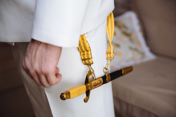 Sailors uniform with dirk