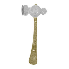 retro cartoon hammer