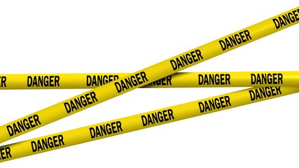 danger tape - isolated