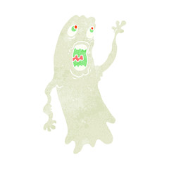 retro cartoon ghost