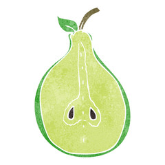 retro cartoon pear