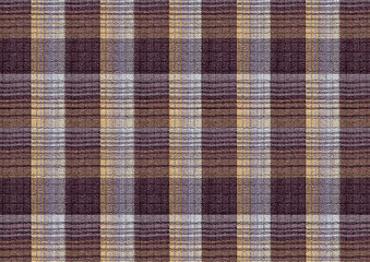 Brown and yellow checkered textured background with crossing gray dashed stripes
